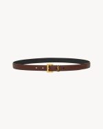 cassandre thin belt in smooth leather - Image 2